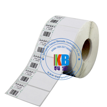 Wholesale blank printed Jewelry shipping self adhesive thermal transfer label sticker